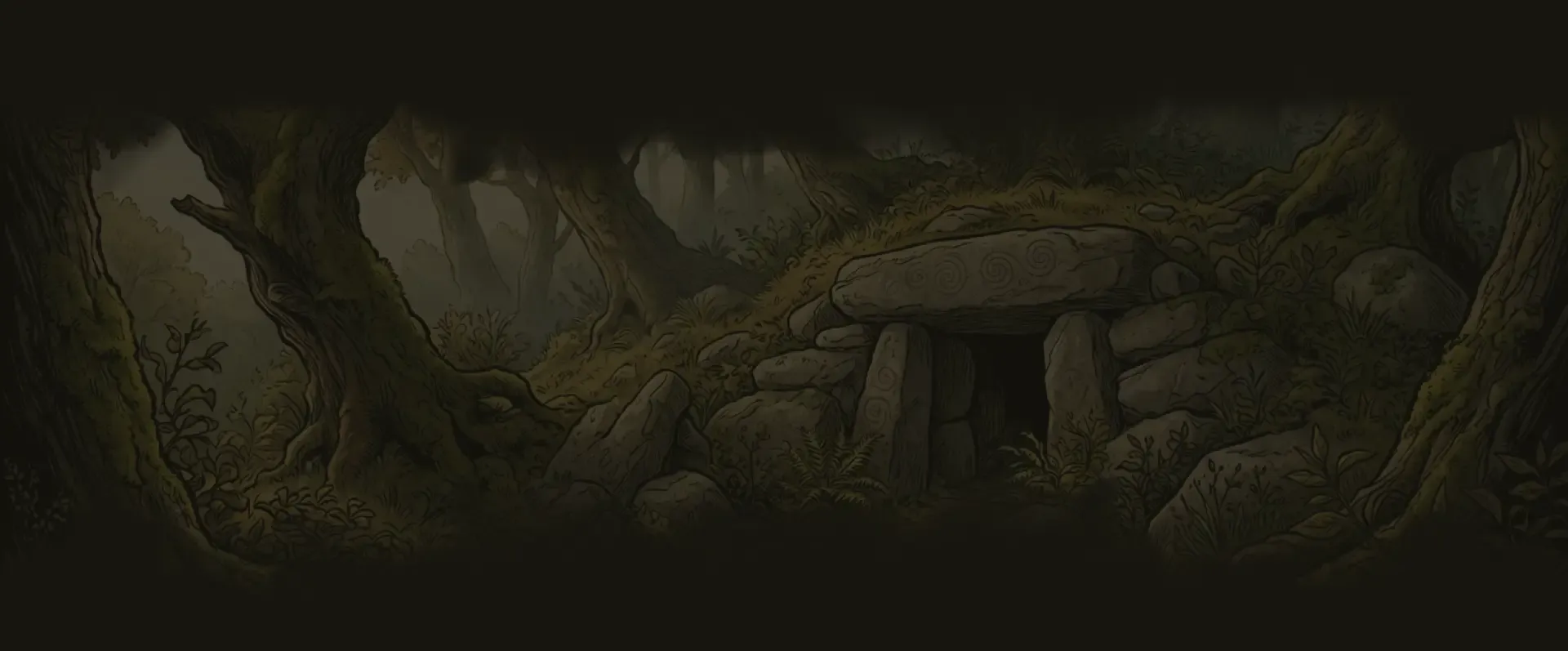 Fondo de bosque lendario